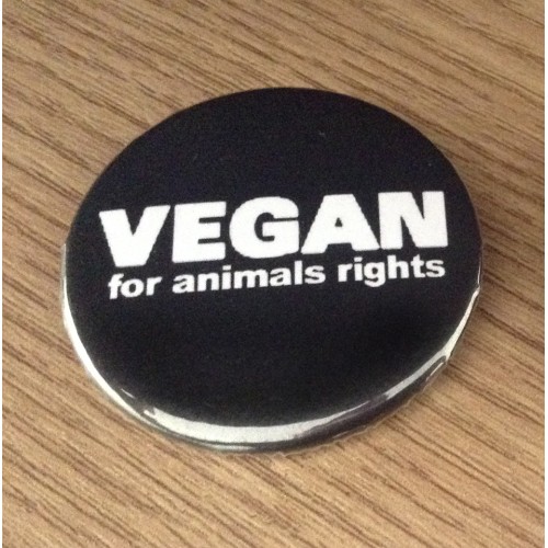 Botton Vegan for Animals Rights