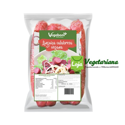 Linguiça calabresa vegetariana (400g)