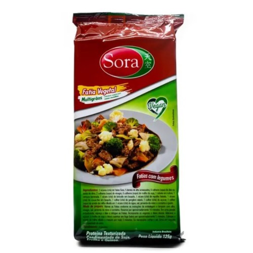 Proteína Vegetal em fatias (Multigrãos) Quinoa, Soja e Ervilha